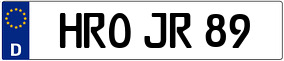 Trailer License Plate